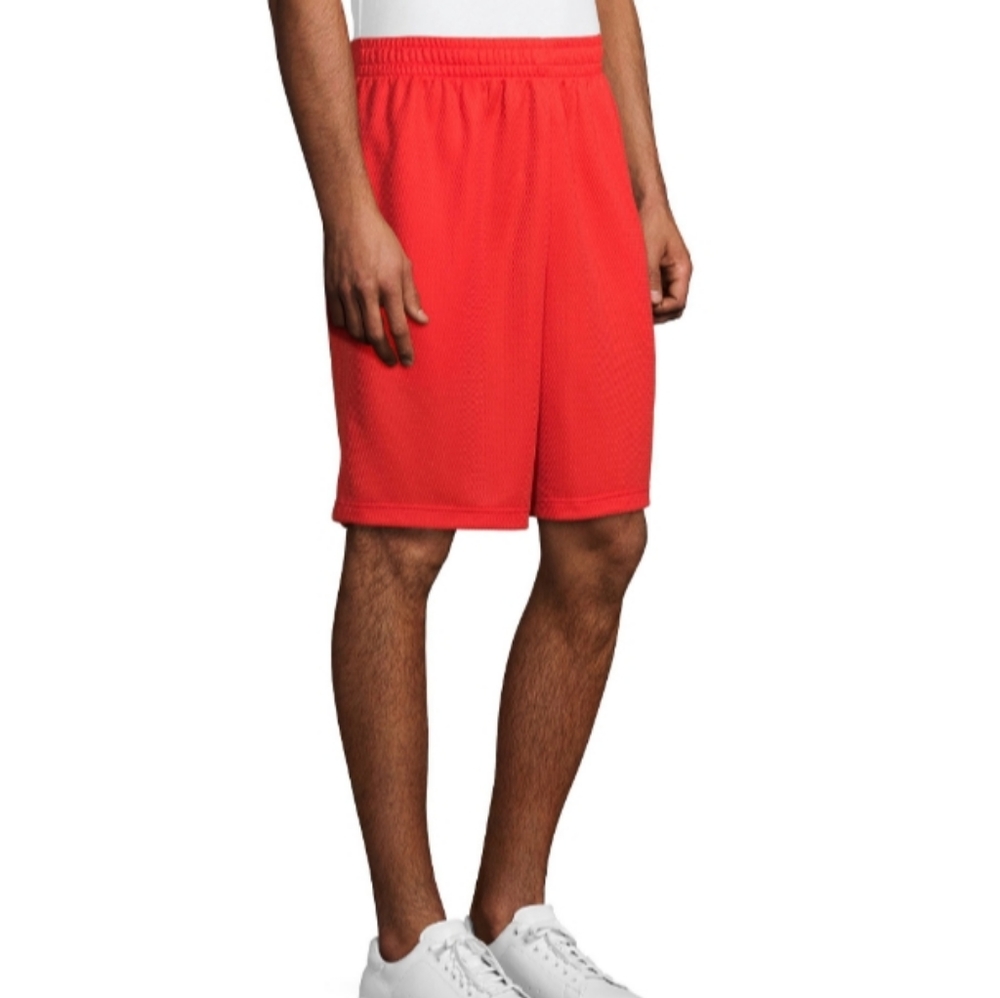 New Men's Athletic Red 9" Shorts - Picture 2 of 8